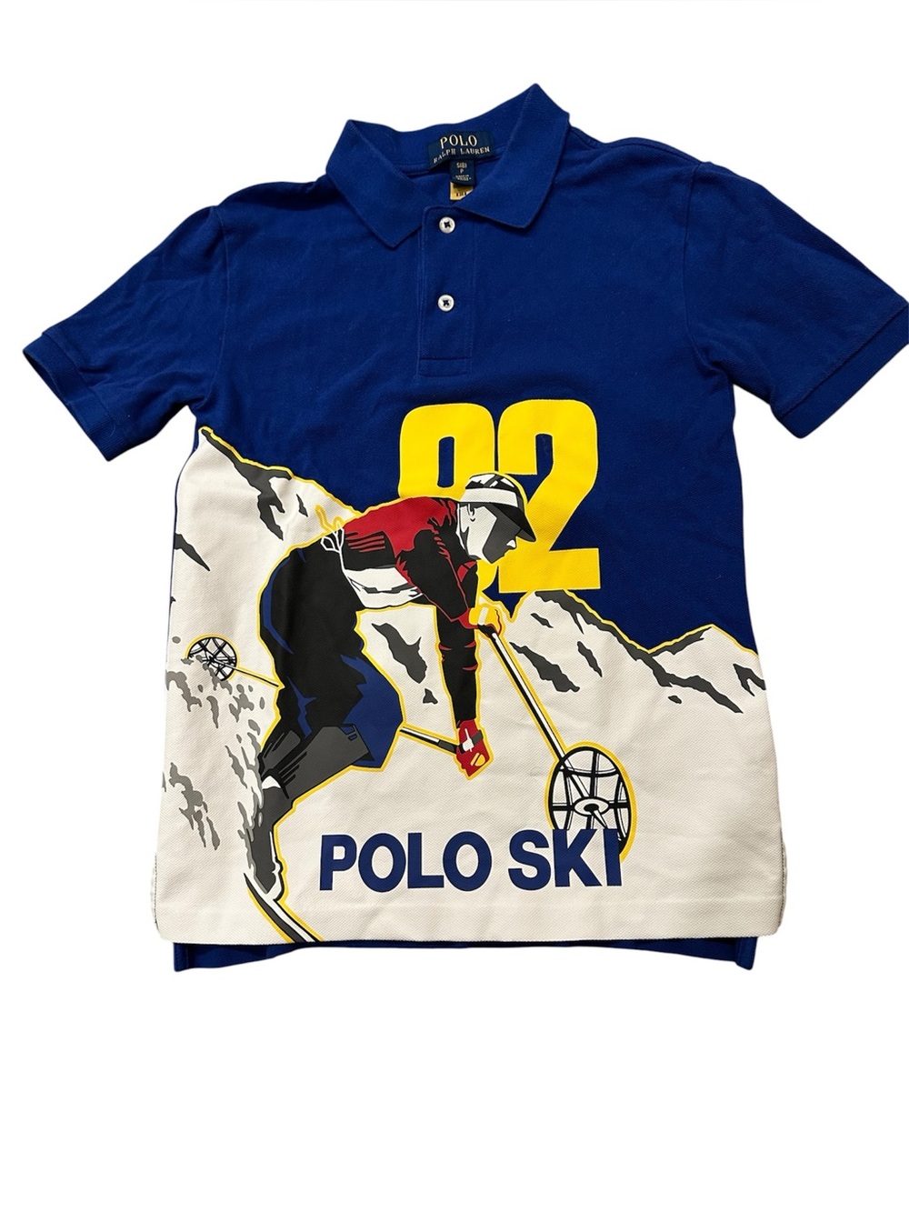 Polo Ralph Lauren Classic Ski Graphic Polo Shirt Size 8